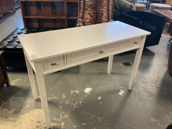 Warm Shaker Solid Wood Transitional 48"W Writing Office Desk- White
