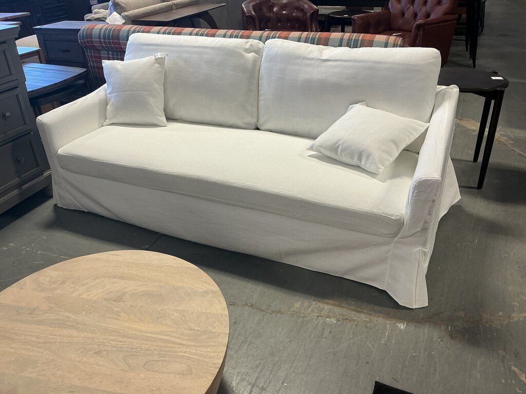 Patrice 80.7" Slipcovered Sofa-White