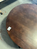 Rayburn Mango Wood Round Drum Coffee Table- Walnut (as-is scratch)