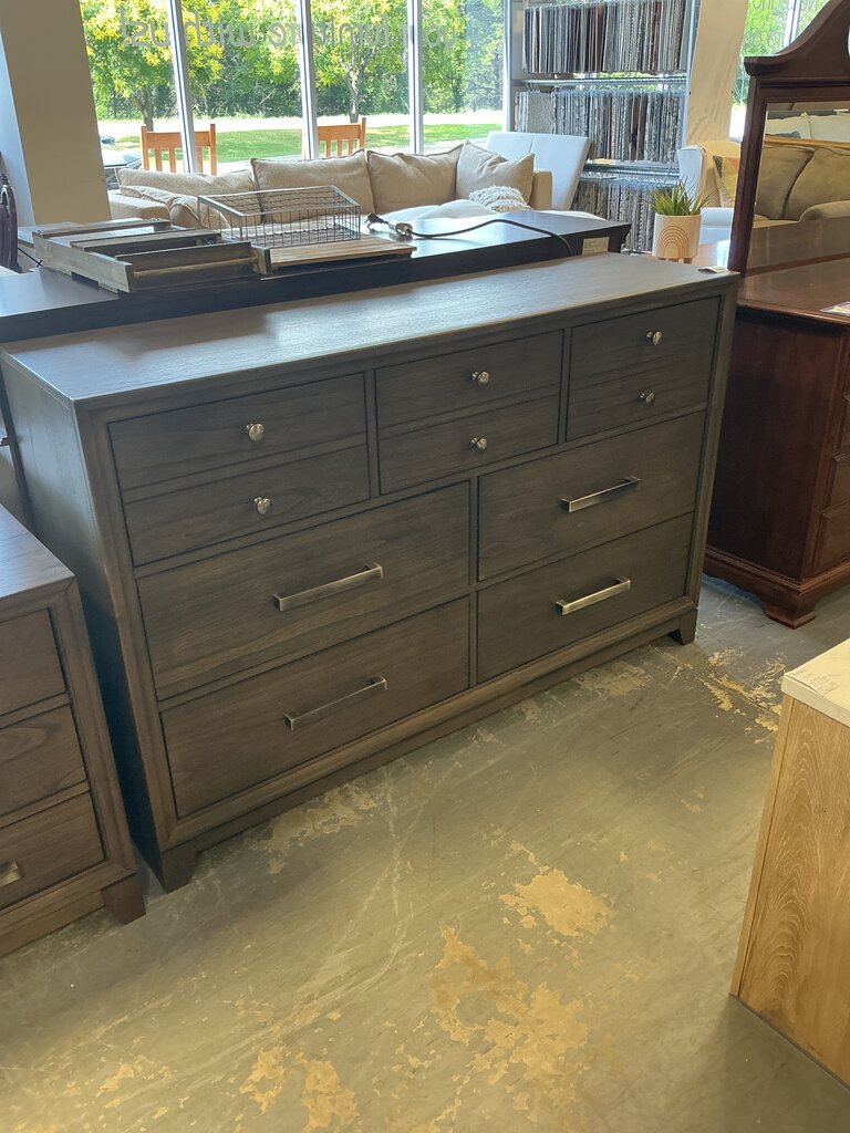 Dark Wood 7 Drawer Dresser