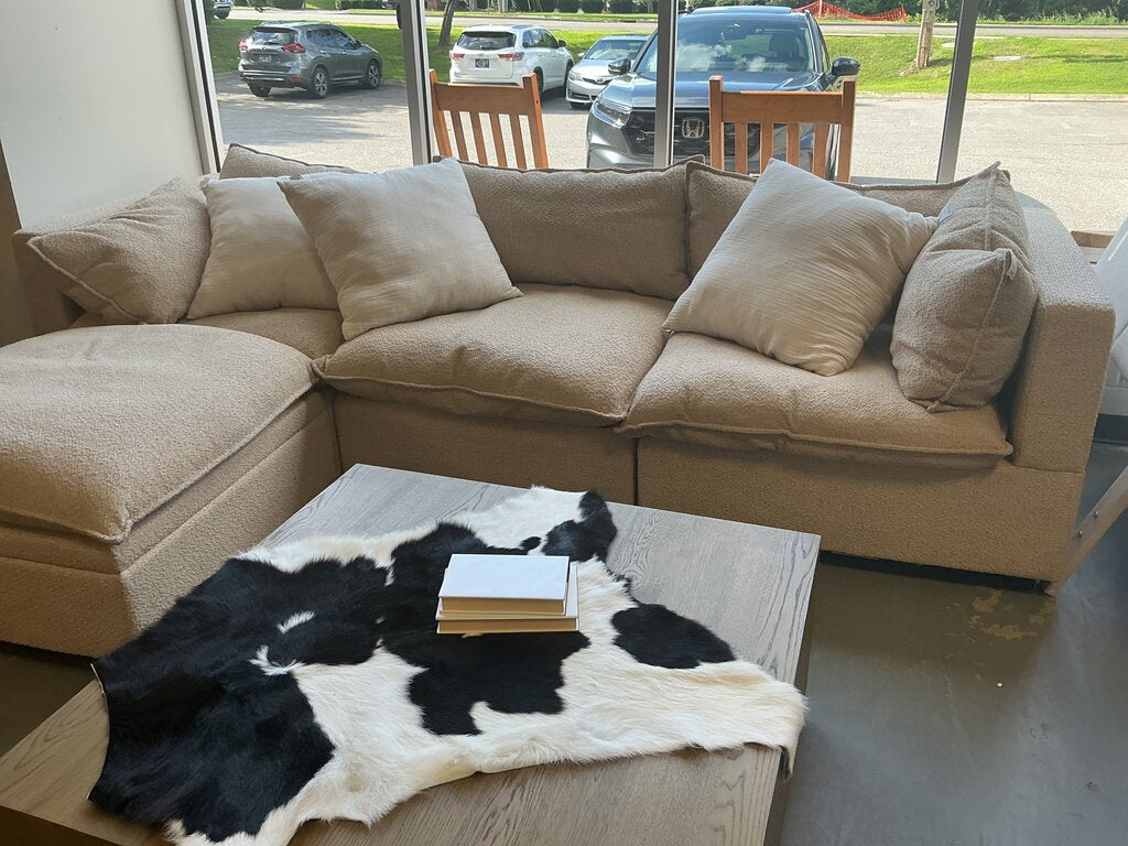 Beige 3 Pc. Sofa