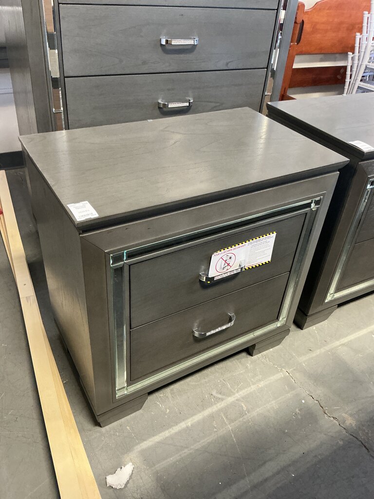 Allura Gray Nightstand