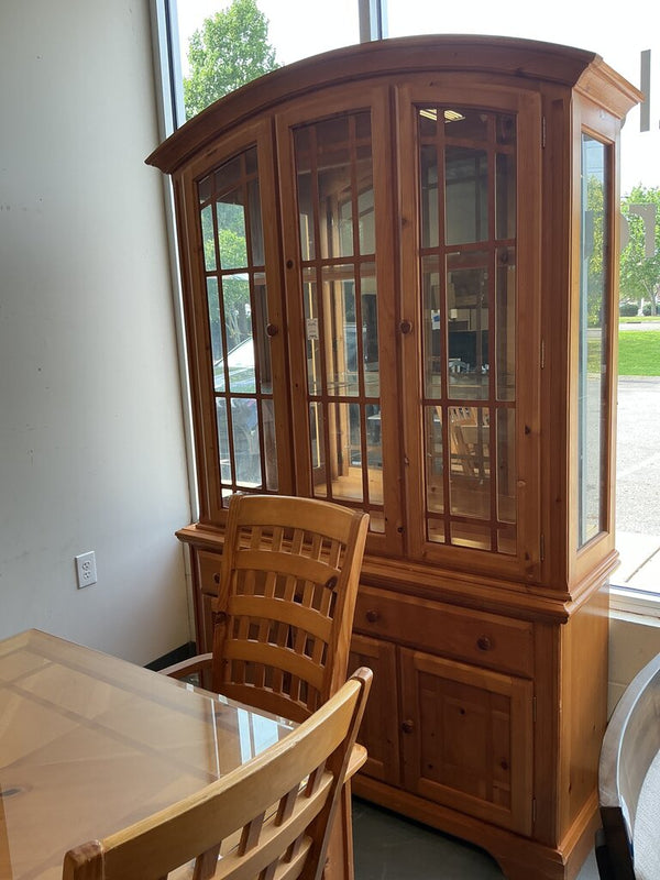 Pine China Hutch