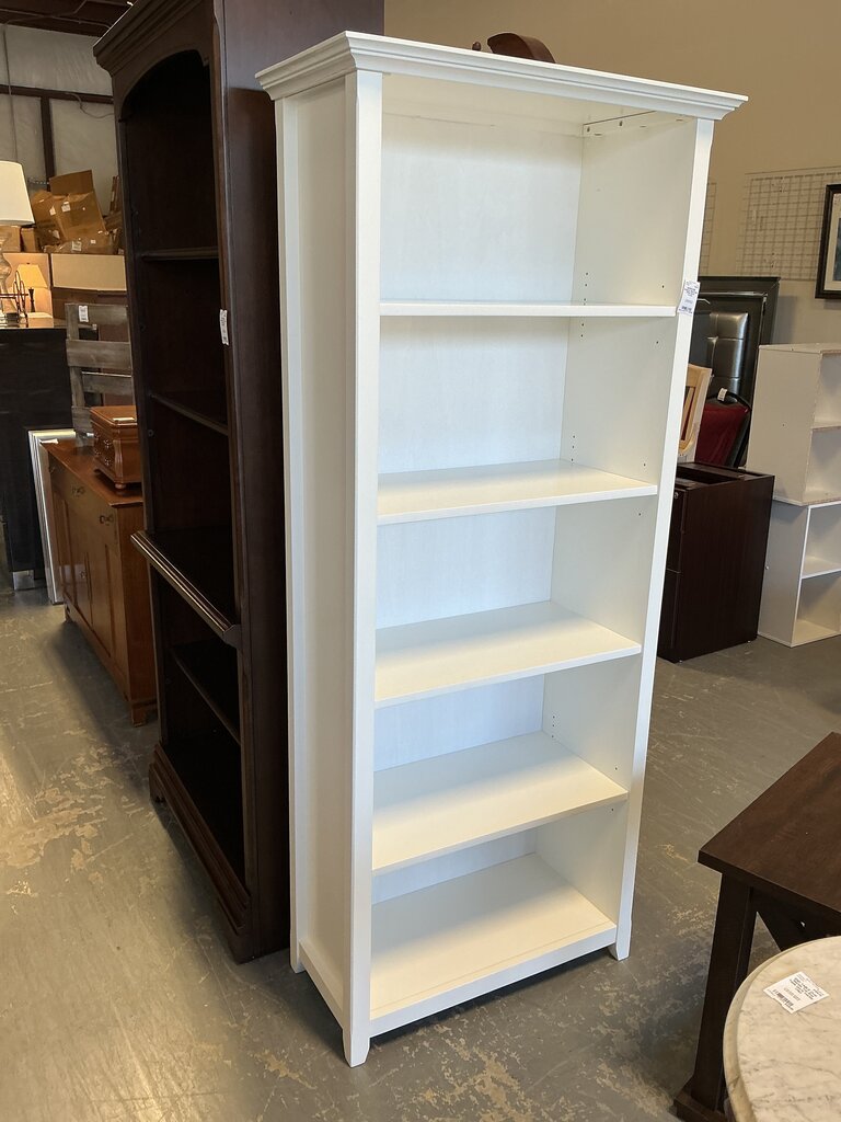 Amherst Bookcase- White (As-Is, Crack)