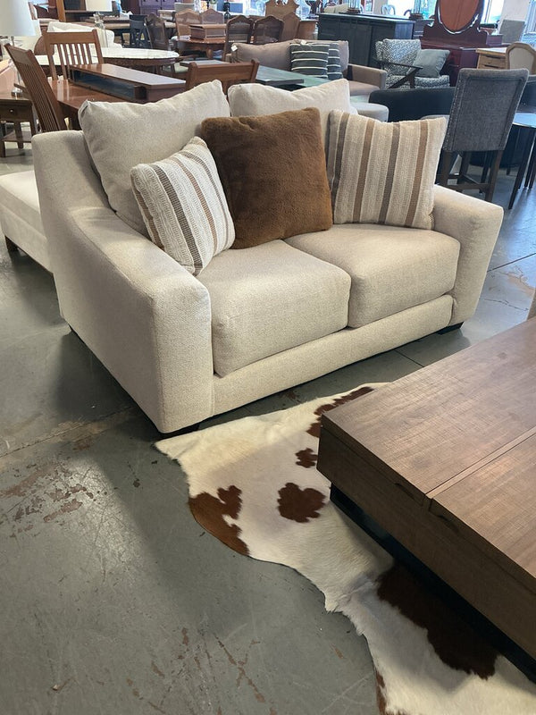 Cream Quality Furniture Loveseat