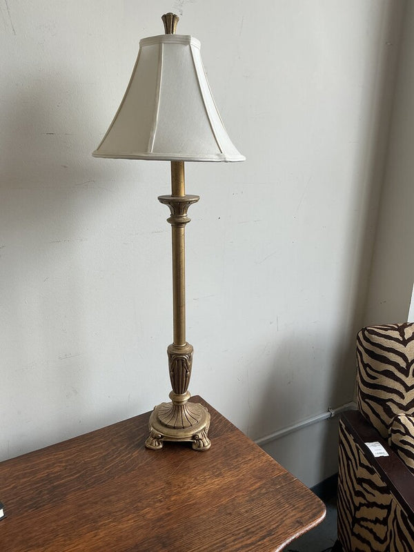 Antique Gold Candlestick Lamp