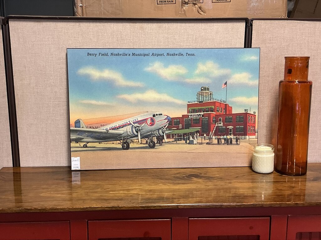 Vintage Nashville Airport Art Print