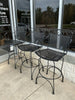 (Set of 3) Metal Swivel Stool