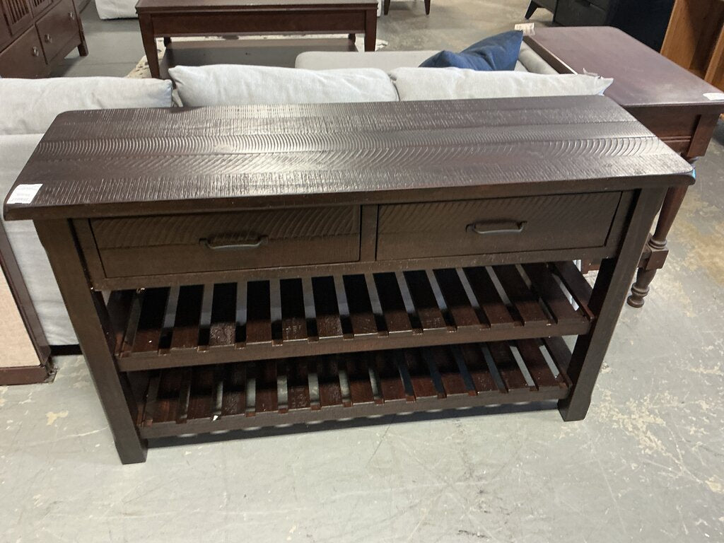 Espresso Sofa Table