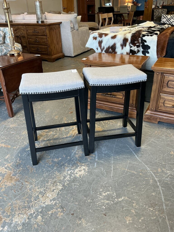 Grey Counter Height Stool (Pair)