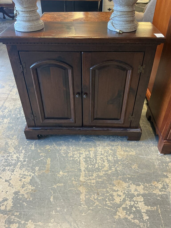 Cherry Tone 2 Door Accent Cabinet