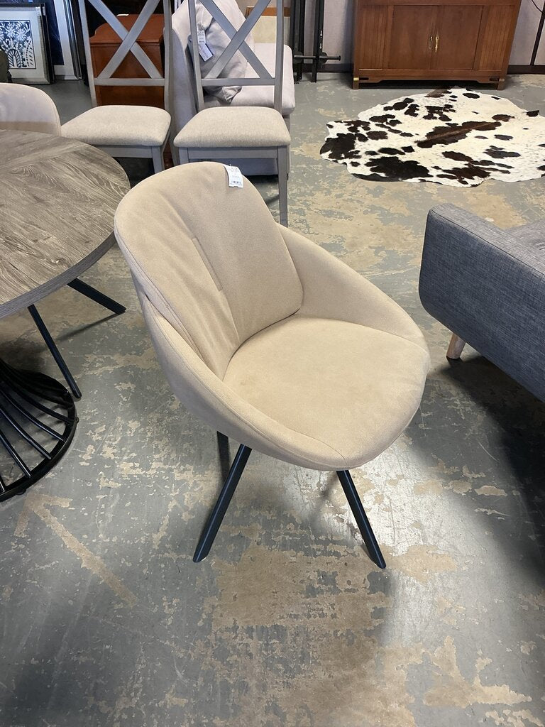Faux Suede Dining Chairs - Beige (SET of 3)