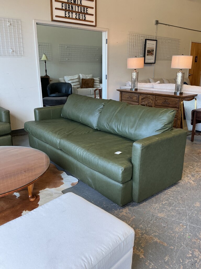 Best Home Furnishings Rumord Sofa- Boreal Forest Leather (used)