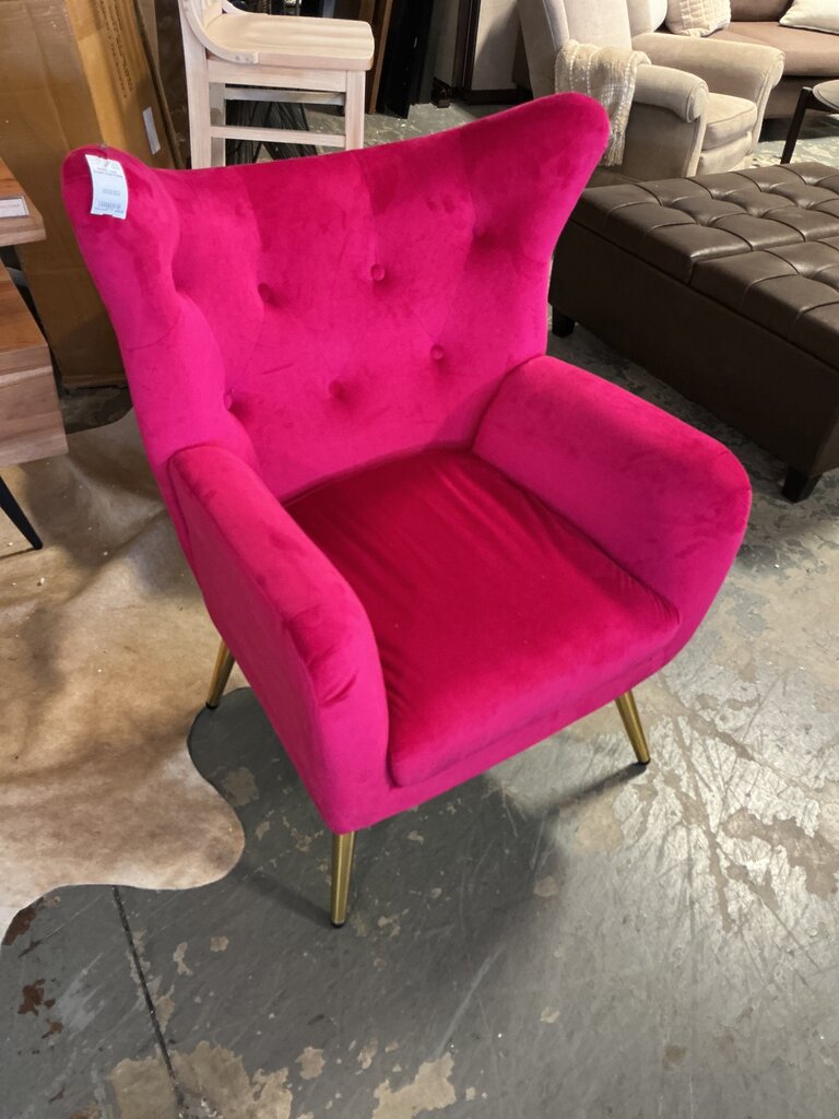 Danel Accent Chair-Fushia