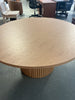 Auden 60" Round MCM Fluted Pedestal Base Table