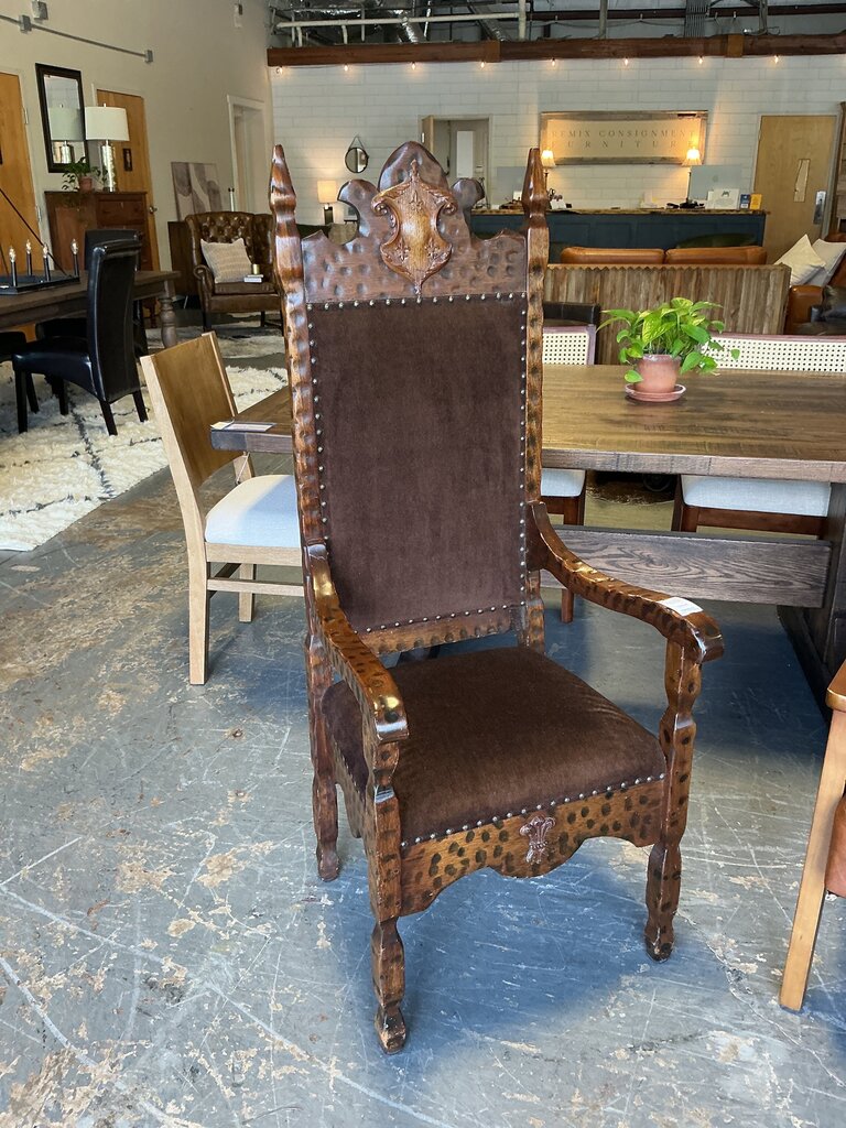 Antique Spanish Revival Kings Chair