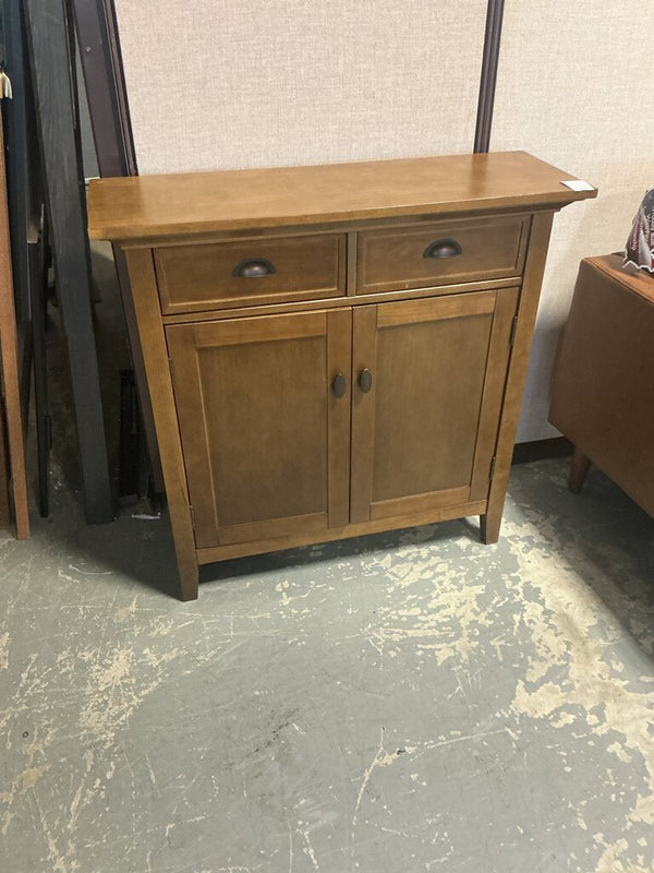 Redmond 2 Door Storage Cabinet-Natural Brown (As-Is)