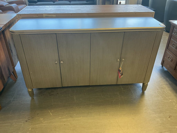 Silver 4 Door Cabinet