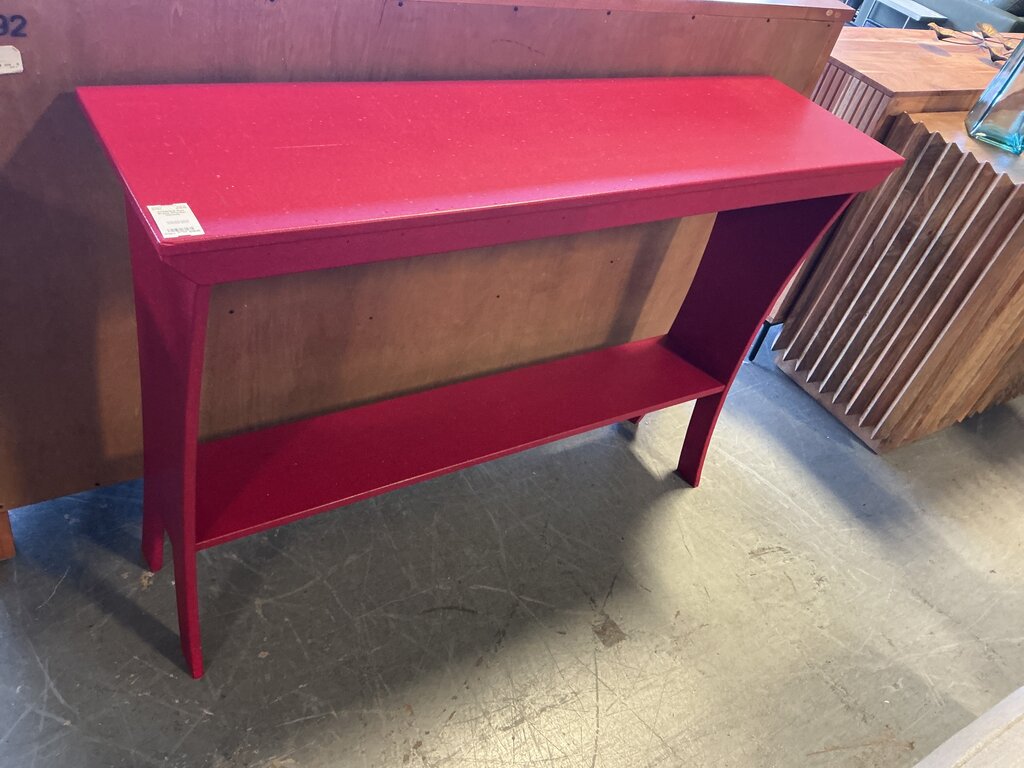 Red Prairie Wooden Console