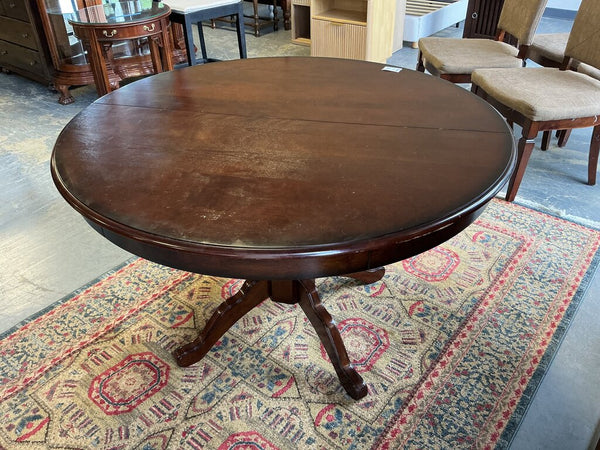 Round Pier 1 Pedestal Table (With Leaf)