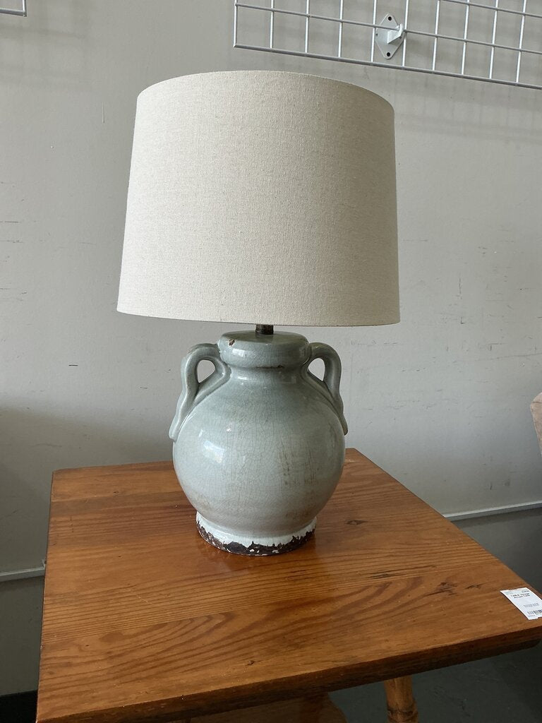 Blue Glazed Lamp