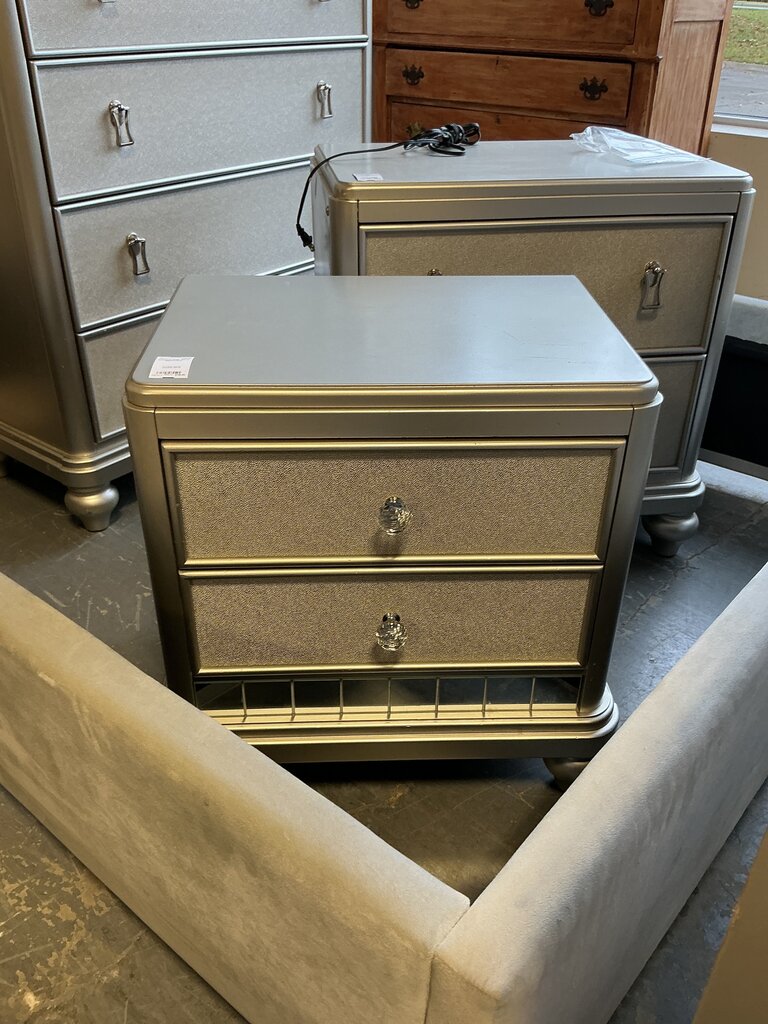 Silver Nightstand