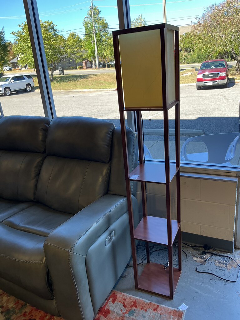 Faux Wood Floor Lamp