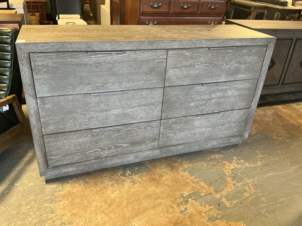 Zoey Grey 6 Drawer Dresser