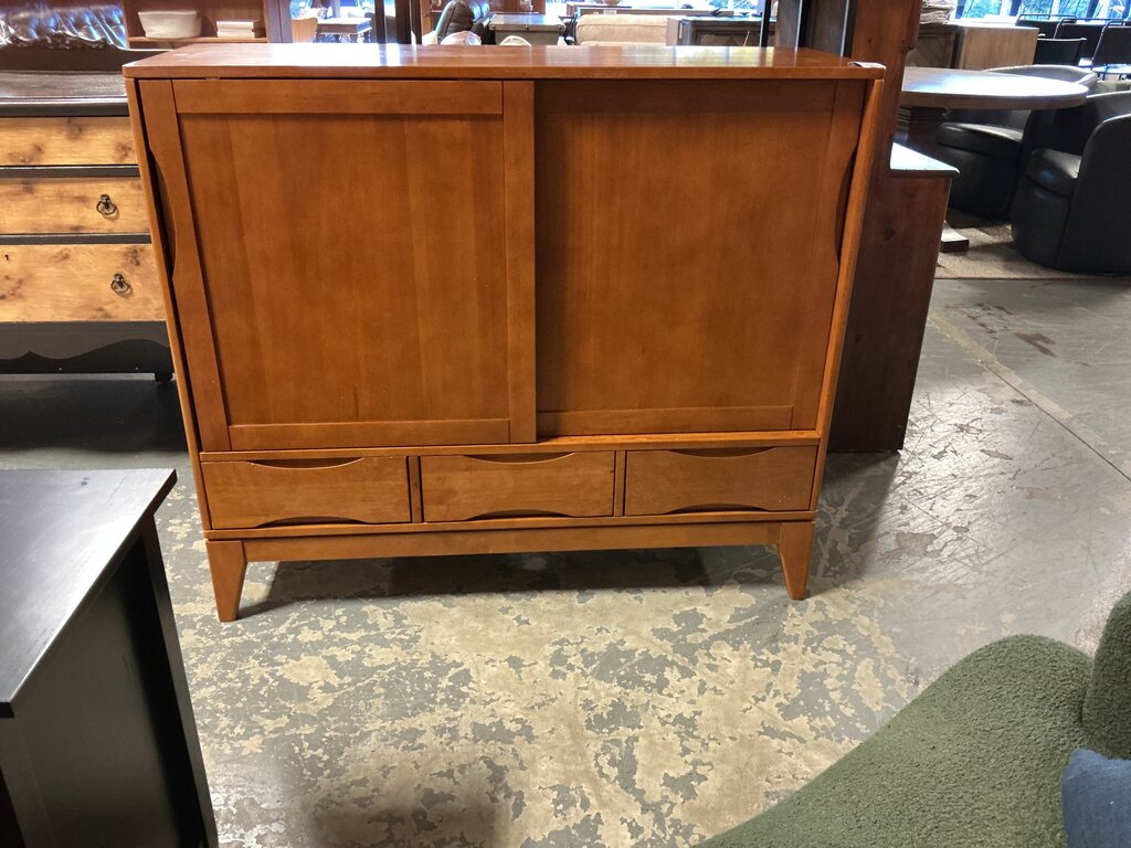 Harper MCM Storage Cabinet- Teak Brown