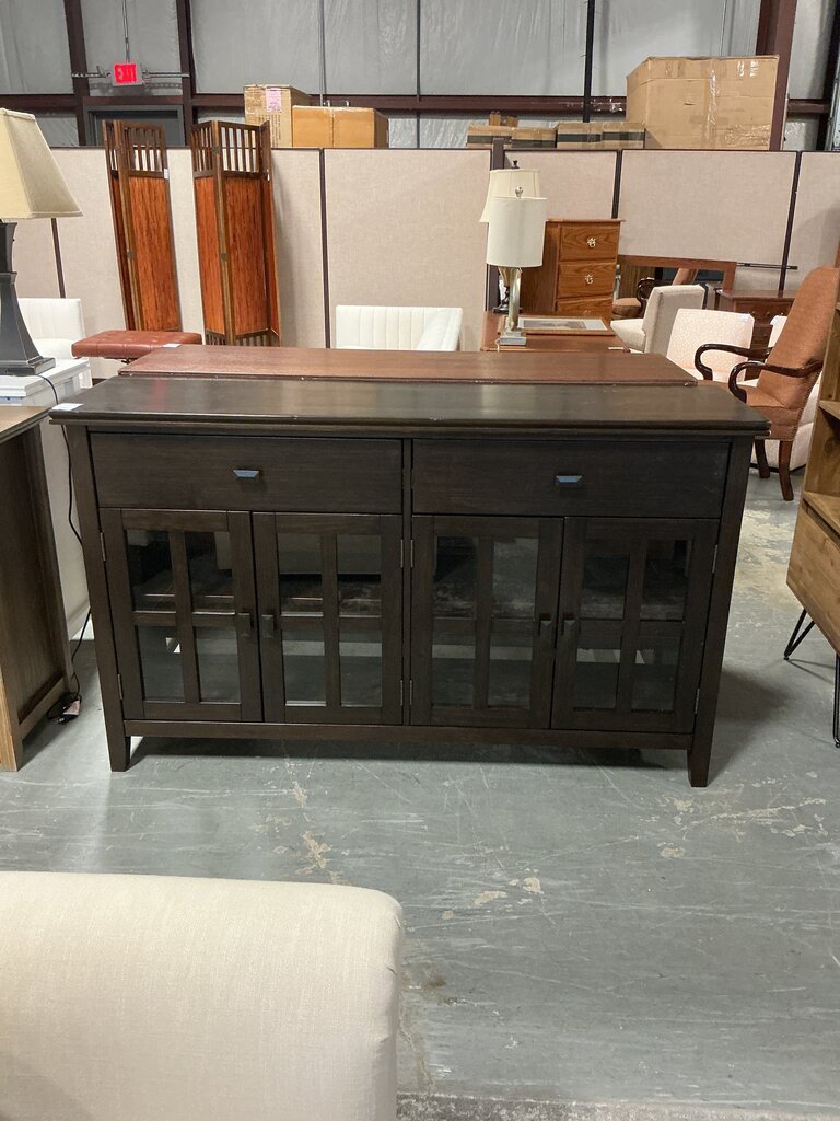 Artisan 4 Door Sideboard Buffet (As-Is No Back)