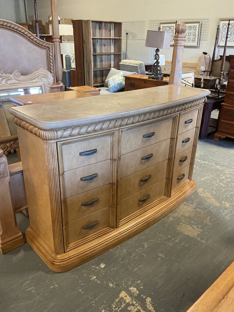 Drexel Heritage 12- Drawer Dresser w/ Stone Top
