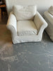 Pottery Barn Roll Arm Slip Cover Chair